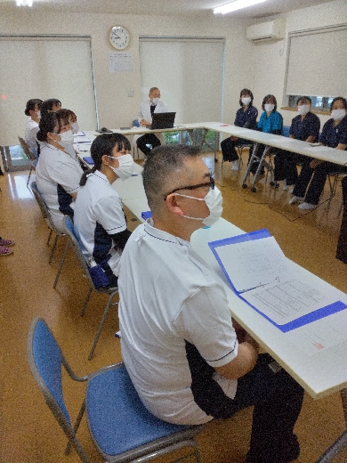 宮永理事長より親和会の理念・基本方針を学ぶ
